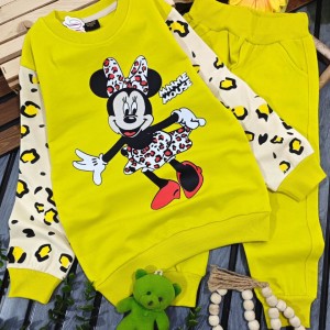 ست بلوز و شلوار دخترونه مینی موس مناسب پاییز و زمستان