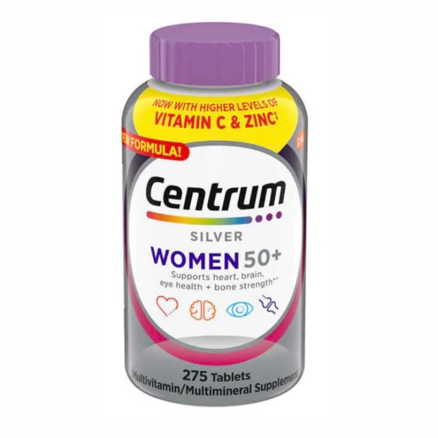 مولتی ویتامین سنتروم سیلور بانوان +50 ساخت آمریکا 275 عددی centrum silver women