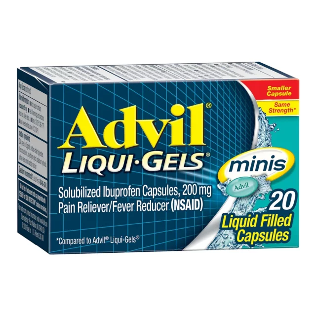 ادویل ژله ای ایبوپروفن 200 میلی گرم 20 عددی Advil Liqui-Gels 200 mg Ibuprofen,