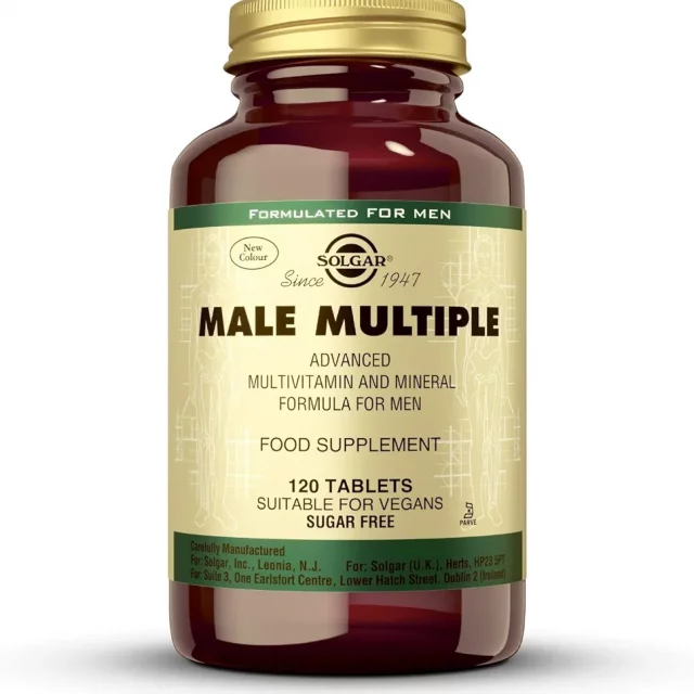 قرص مولتی ویتامین آقایان برند سولگار 120 عددی ساخت آمریکا