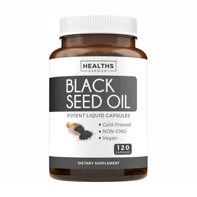 کپسول روغن سیاه دانه برند health harmony ساخت آمریکا 120 عددی