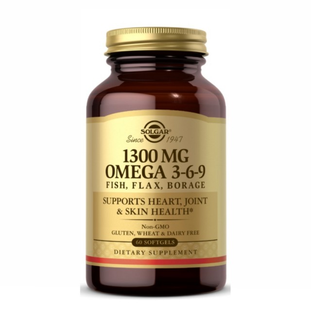 کپسول امگا 3-6-9 برند سولگار  1300MG ساخت آمریکا 60 عددی