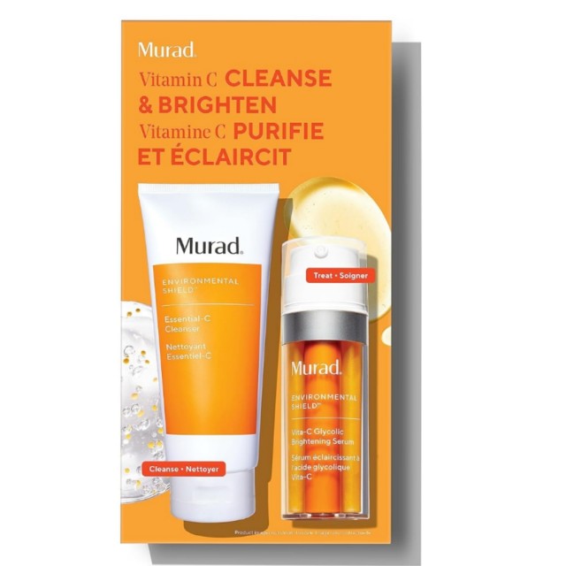 پک روشن کننده و ضد لک ( شوینده 200 میل و سرم ویتامین سی 30 میل )  برند موراد ساخت آمریکا