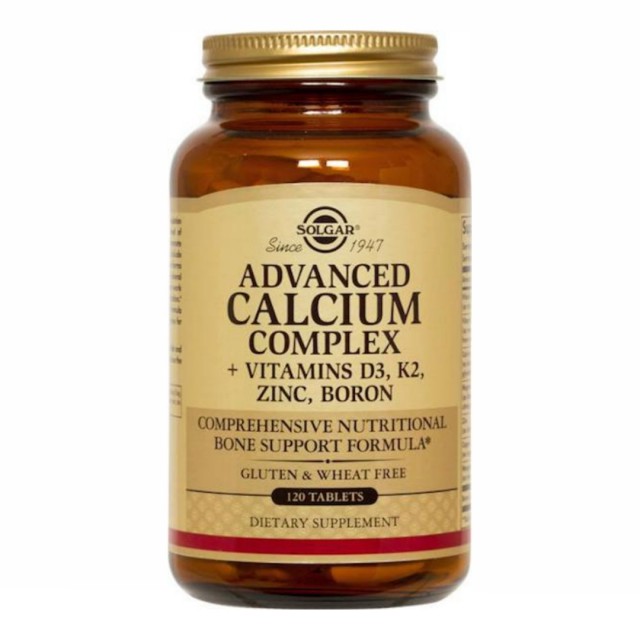 مکمل کمپلکس کلسیم ادونس برند سولگار 120 عددی ساخت آمریکا