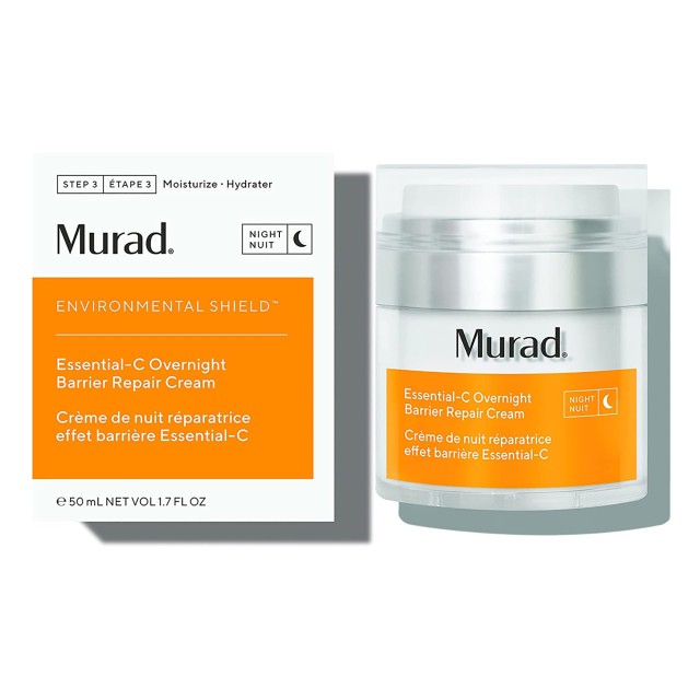 کرم شب ترمیم‌کننده و روشن کننده پوست مورد 50 میل ساخت آمریکا Murad Essential-C Overnight Barrier Repair Cream