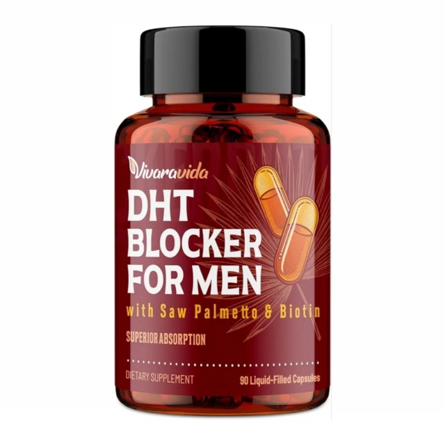 کپسول ضد ریزش مو DHT blocker مخصوص آقایان برند Vivaravida  ساخت آمریکا 90 عددی