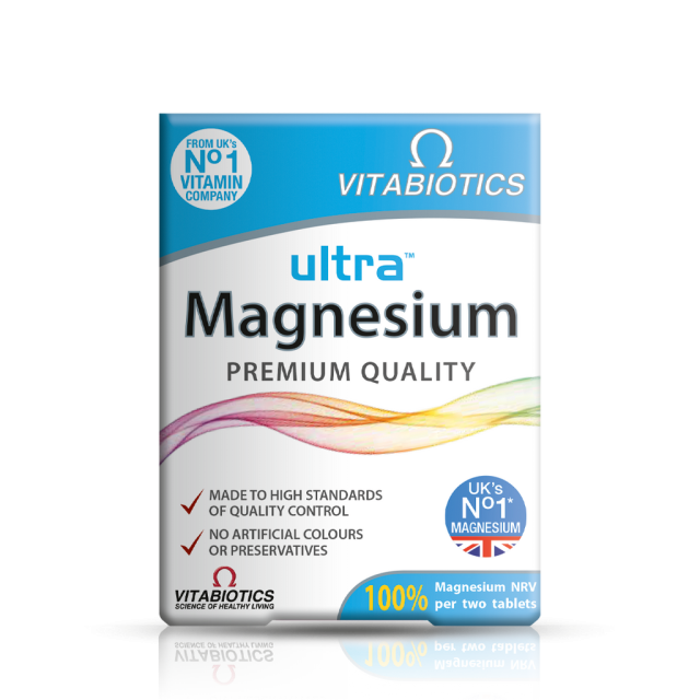 قرص اولترا منیزیم ویتابیوتیکس 60 عددی ساخت انگلیس کاملا وارداتی| Ultra Magnesium Vitabiotics