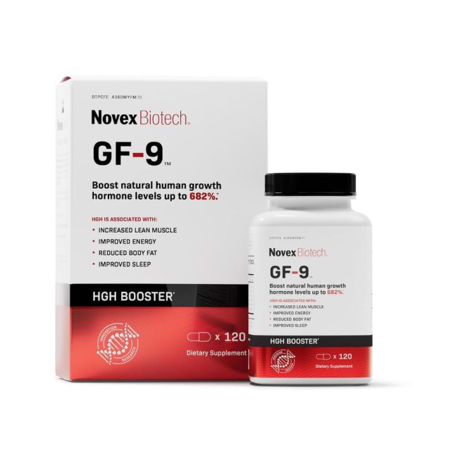 مکمل هورمون رشد  GF-9 نووکس بایوتک 120 عددی ساخت آمریکا | GF-9 HGH Booster Novex Biotech