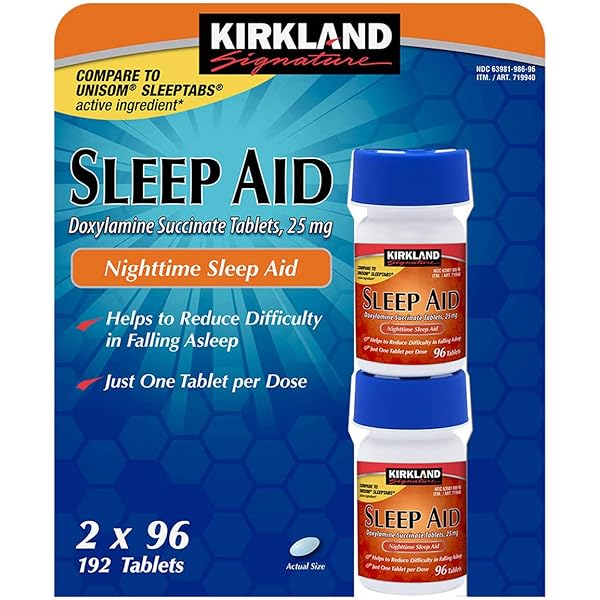 مکمل خواب sleep aid برند کرکلند 96 عددی و 192 عددی  Signature Sleep Aid Doxylamine  Succinate (25 میلی گرم)