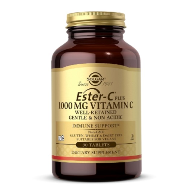 ویتامین سی ( ث ) استر ( Ester-C ) برند سولگار 1000 میلی گرم 90 عددی ESTER-C PLUS 1000 MG VITAMIN C TABLETS (ESTER-C ASCORBATE COMPLEX)