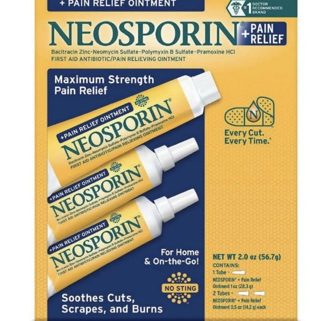 پماد آنتی بیوتیکی و ضد درد موضعی نئوسپورین Neosporin ساخت آمریکا 14 گرمی و 28 گرمی