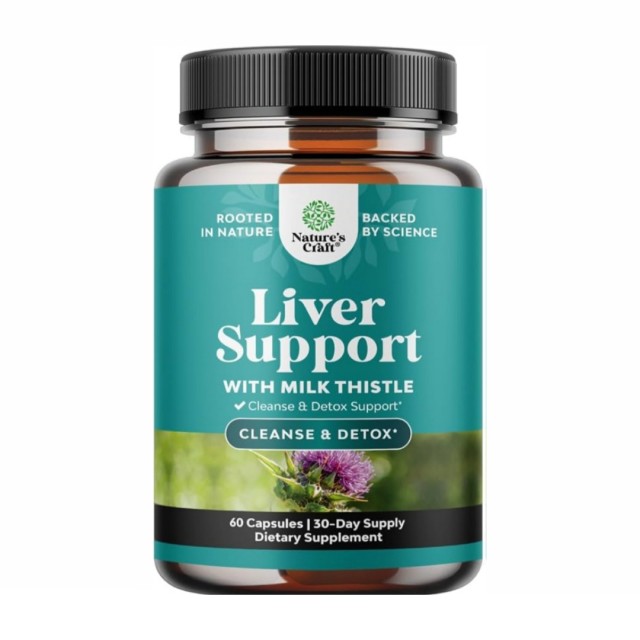 کپسول Liver Support برند نیچرز کرافت | مکمل حمایت از کبد با ۱۱ ترکیب گیاهی 60 عددی ساخت آمریکا
