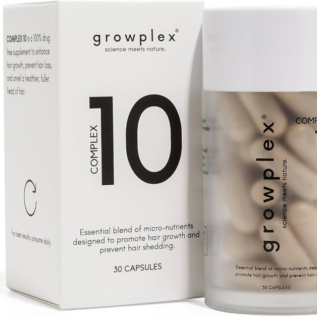 کپسول گروپلکس Complex 10 growplex تقویت مو و کمک به کاهش ریزش مو – 30 عددی ساخت آمریکا
