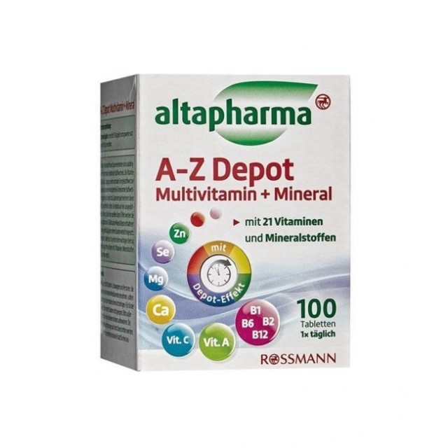 مولتی ویتامین A-Z + مینرال آلتا فارما ۱۰۰ عددی Altapharma A-Z Depot Multivitamin + Mineral