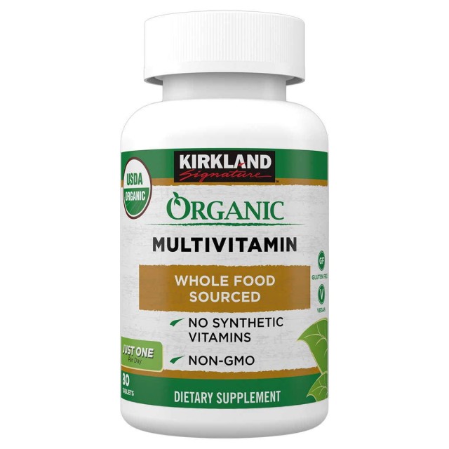مولتی ویتامین ارگانیک کرکلند 80 عددی kirkland organic multivitamin