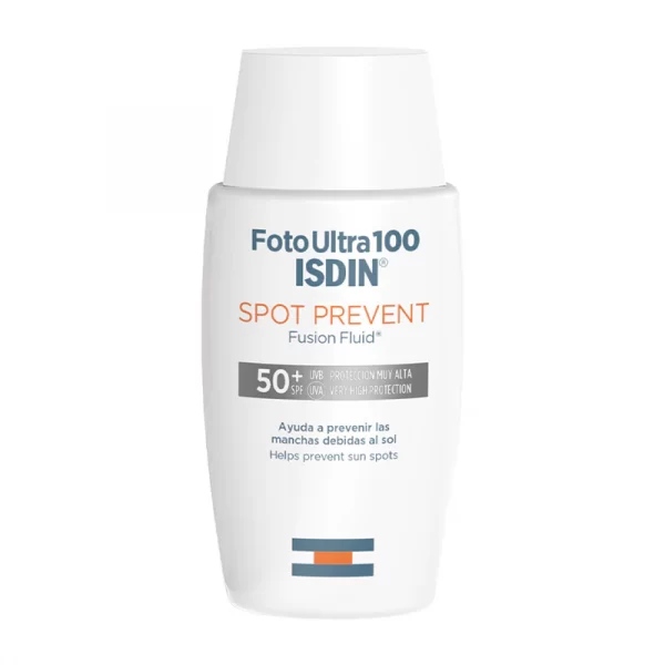 ضد آفتاب ضد لک ایزدین مدل SPOT PREVENT حاوی SPF50 حجم 50 میل