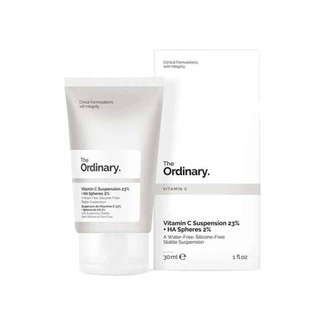 کرم ویتامین سی ۲۳% و هیالورونیک اسید ۲% اوردینری the ordinary Vitamin C 23% + HA Spheres 2%