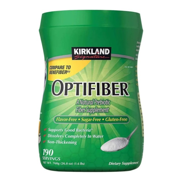 مکمل فیبر پروبیوتیک کرکلند Kirkland Signature OPTIFIBER  190 سروینگ ( ۷۶۰ گرمی )