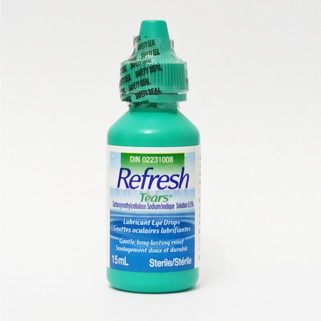 قطره استریل اشک مصنوعی   برند معروف refresh ساخت آمریکا  ( تک عددی 15 میل و پک کامل )