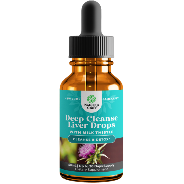 قطره پاک کننده عمیق کبد و سم زدای بدن  برند nature's craft حجم 60 میل ساخت آمریکا