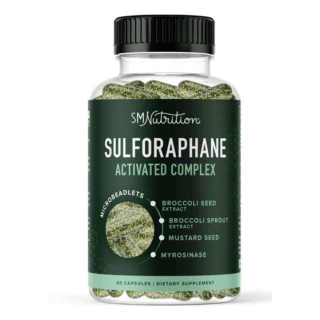 مکمل گیاهی کمپلکس سولفورافان 60 عددی برند sm nutrition ساخت آمریکا
