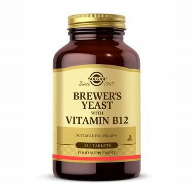 قرص مخمر آبجو + ویتامین B12 برند سولگار 250 عددی ساخت آمریکا