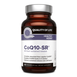 کپسول کو کیوتن  COQ10-SR برند quality of life ساخت آمریکا 60 عددی