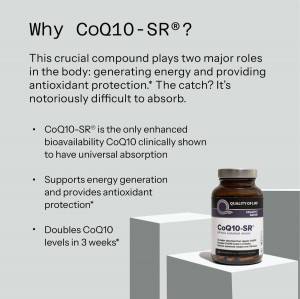 کپسول کو کیوتن  COQ10-SR برند quality of life ساخت آمریکا 60 عددی