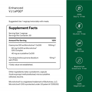 کپسول تقویت حافظه Vita PQQ برند quality of life ساخت آمریکا 60 عددی