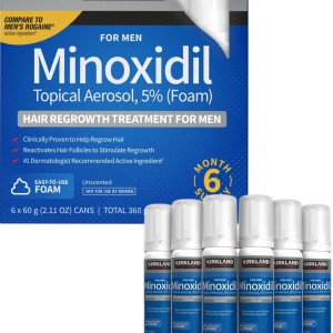 فوم  موضعی ماینوکسیدیل 5% مردانه کرکلند Kirkland Minoxidil 5% Topical for Men ( تک عددی و پک 6 عددی )