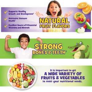 پاستیل مولتی ویتامین مخصوص کودکان برند کرکلند 160 عددی ساخت آمریکا Kirkland Children Multi