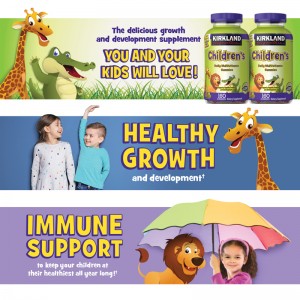 پاستیل مولتی ویتامین مخصوص کودکان برند کرکلند 160 عددی ساخت آمریکا Kirkland Children Multi