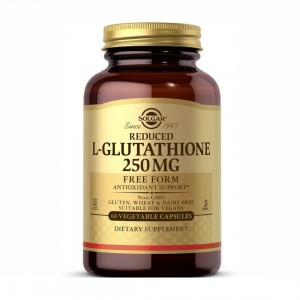 کپسول گلوتاتیون برند سولگار 60 عددی ساخت آمریکا REDUCED L-GLUTATHIONE 250 MG SOLGAR