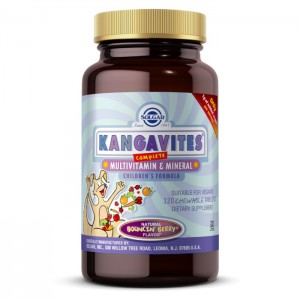 مولتی ویتامین و مینرال جویدنی  مخصوص کودکان 120 عددی  برند سولگار Kangavites® Multivitamin & Mineral