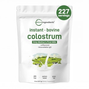 پودر شیر آغوز ( کلستروم )  برند micro ingredients  ساخت کانادا 227 گرمی