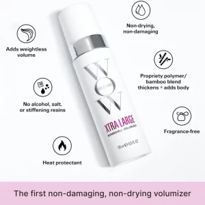 اسپری حجم دهنده مو بامشل اکسترا برند کالر واو  195 میل  ساخت آمریکا Color Wow Xtra Large Bombshell Volumizer