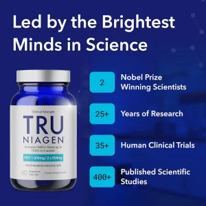 کپسول ضد پیری و بازسازی سلولی NAD نیاژن  TRU NIAGEN 300 میلی گرم 120 عددی ساخت آمریکا