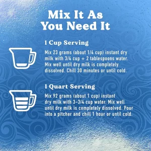 شیر خشک بدون چربی برند  Swiss Miss با ویتامین‌های A و D مخصوص بزرگسالان وزن  1280 گرمی