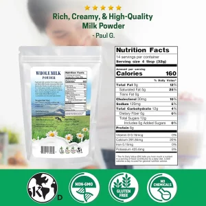 پودر شیر کامل ممتاز برند Z Natural Foods