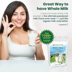 پودر شیر کامل ممتاز برند Z Natural Foods