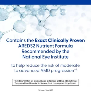 مکمل ویتامین‌های چشمی برند PreserVision AREDS 2 برند شماره ۱ توصیه شده توسط چشم پزشکان  مکمل لوتئین و زاکسانتین حاوی ویتامین C، ویتامین E، روی و مس 120 سافت ژل ساخت آمریکا