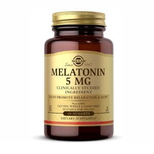 ملاتونین 5mg خواب آور طبیعی برند سولگار 60 عددی  ساخت آمریکا