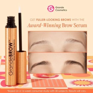 سرم تقویت کننده ابرو 3 میل  Grande Cosmetics Grande BROW حاوی ویتامین ها، پپتیدها، آنتی اکسیدان ها، اسیدهای آمینه ساخت آمریکا
