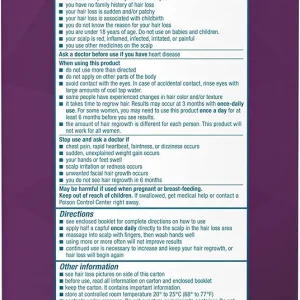 فوم ماینوکسیدیل 5% روگین مخصوص بانوان ( تک عددی و پک دو عددی)