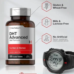 کپسول ضد ریزش مو  DHT ADVANCE برند horbäach ساخت آمریکا ۱۲۰ عددی