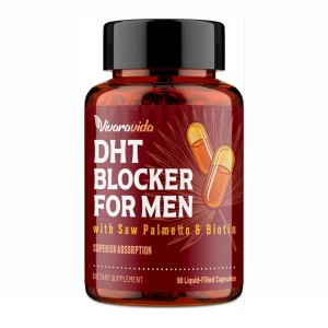 کپسول ضد ریزش مو DHT blocker مخصوص آقایان برند Vivaravida  ساخت آمریکا 90 عددی