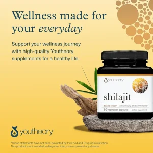 کپسول شیلاجیت یوتئوری 60 عددی ساخت آمریکا | Youtheory Shilajit PrimaVie