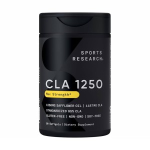 کپسول CLA برند sports research ساخت آمریکا 90 عددی | کمک به چربی‌سوزی و حفظ توده عضلانی