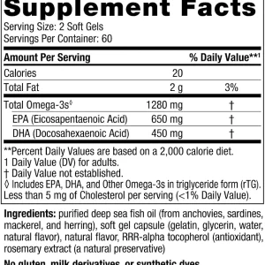 کپسول اولتیمیت امگا ۳ نوردیک نچرالز 120 عددی  nordic naturals ultimate omega