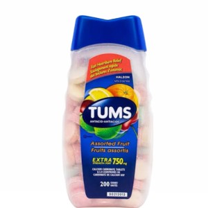 قرص جویدنی تامز اکسترا 750 میل ضد اسید و سوزش معده 200 عددی   TUMS extra750